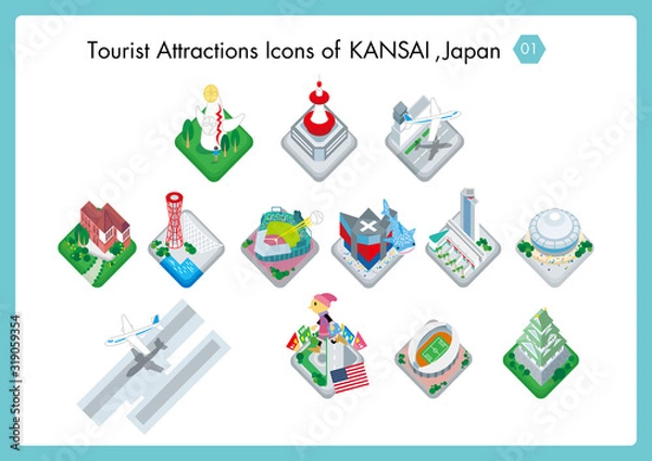 Obraz 関西（京都・大阪・神戸）の観光スポット 01
