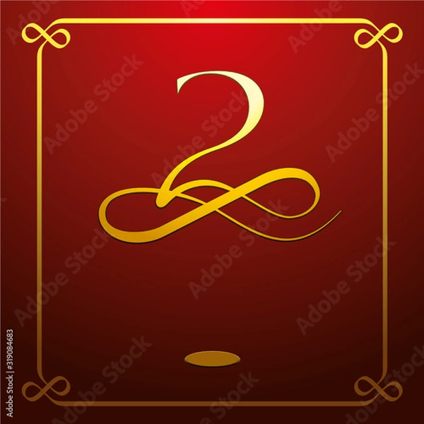 Obraz Classy Cursive Number 02