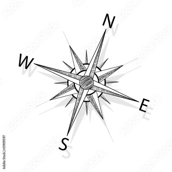 Obraz Vector compass