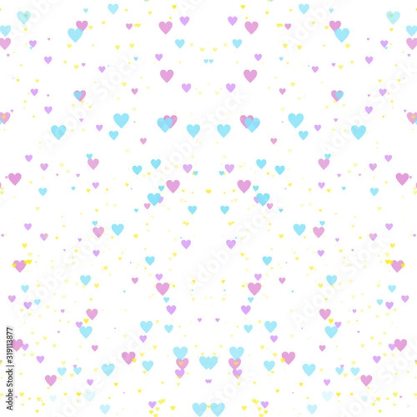 Fototapeta seamless pattern with hearts