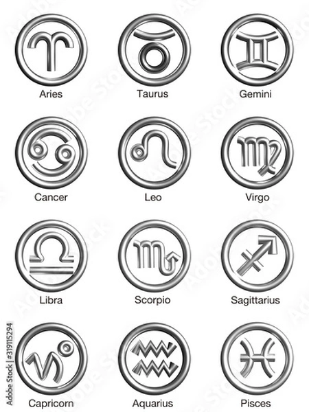 Obraz 銀の12星座