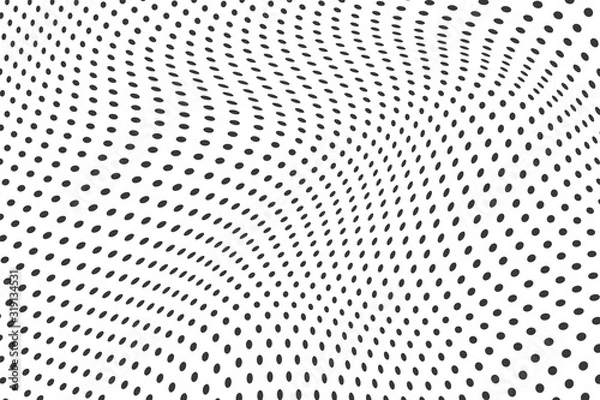 Fototapeta Vector dots illustration. Halftone abstract background.