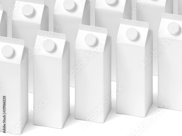 Obraz 3D mockup of a packaging packaging template.