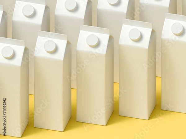 Obraz 3D mockup of a packaging packaging template.