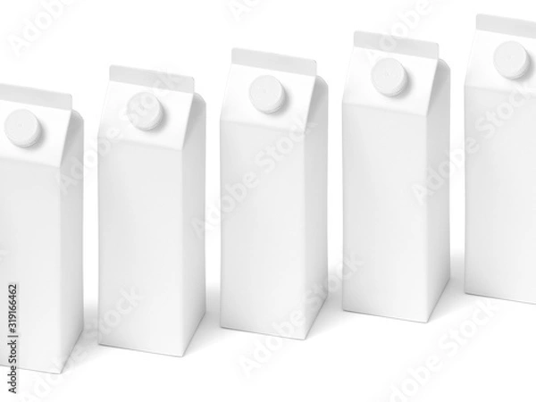 Obraz 3D mockup of a packaging packaging template.