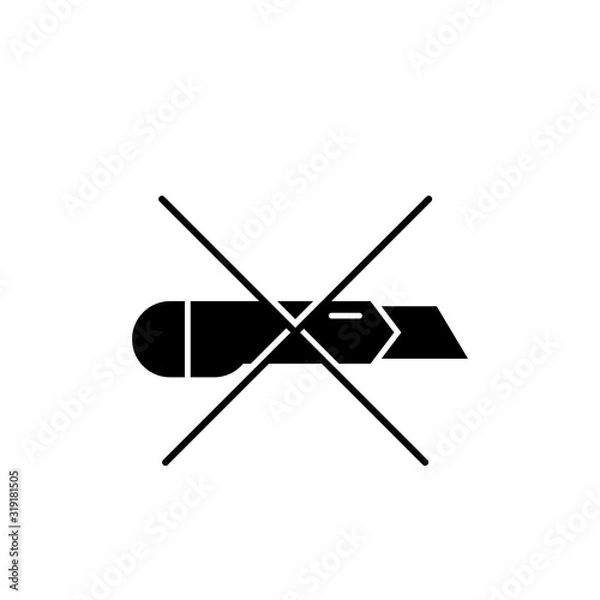 Obraz Vector, illustration, cutter icon design