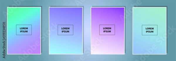 Fototapeta Modern vibrant gradient background. Creative template for design, cover, banner, poster, mobile app