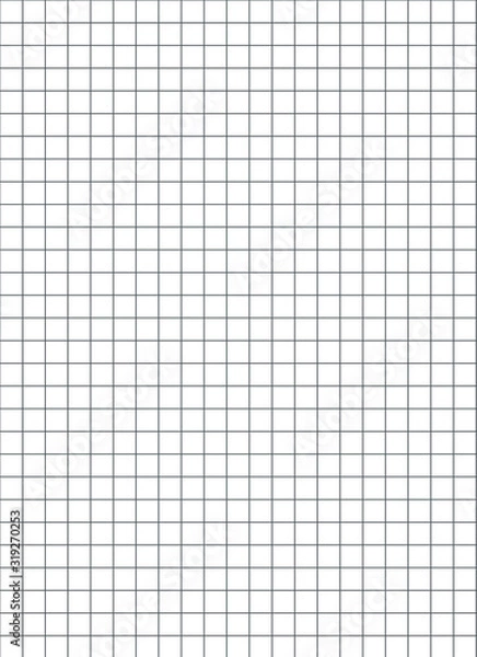 Obraz Squared graph paper, geometric technical precision mathematics matrix, pattern
