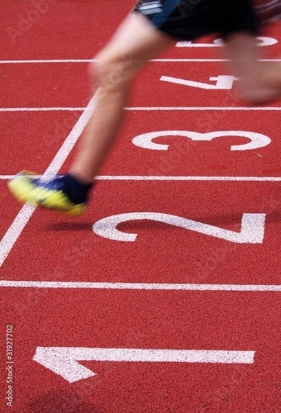 Obraz runner at the finish