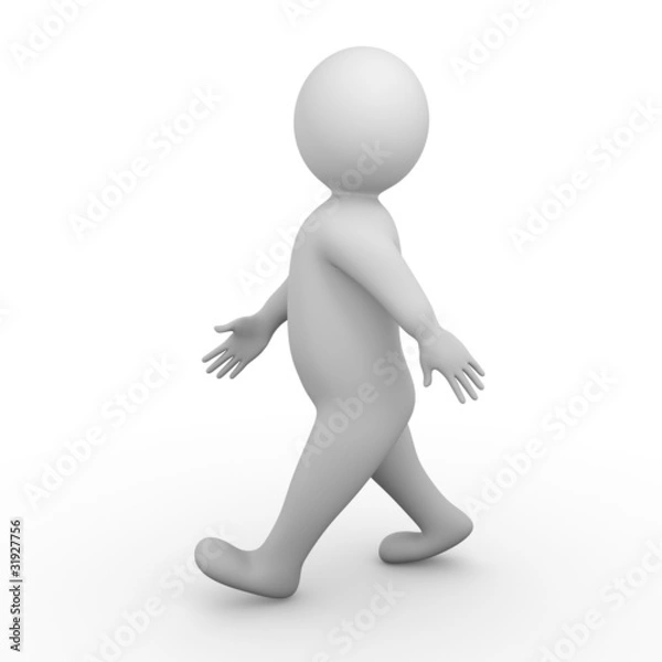 Obraz man isolated motion