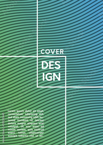 Obraz minimalistic cover design template