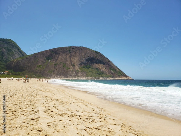 Obraz Beautiful sandy beach Itacoatiara