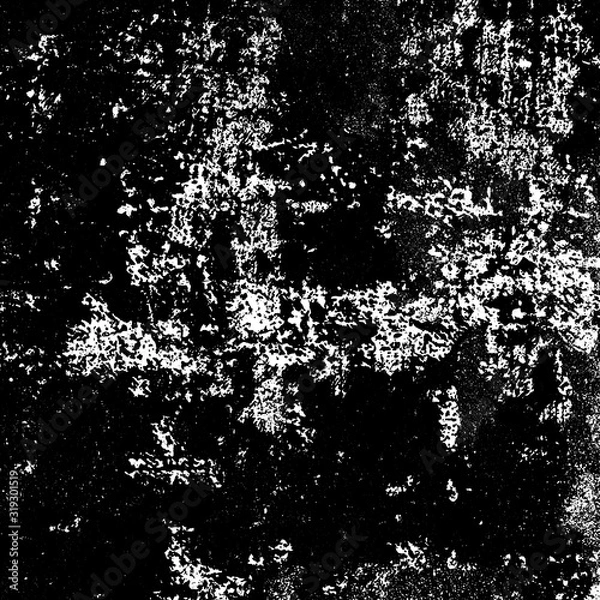 Obraz Grunge background black and white urban. Old dirty surface template