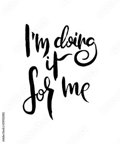 Fototapeta Hand lettering grunge card with textured handcrafted doodle letters in retro style