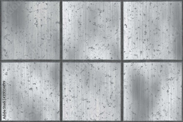Fototapeta Background with rough metal shapes texture