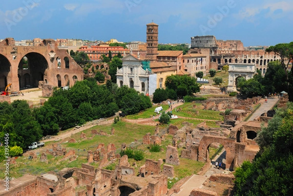 Obraz Rzymskie ruiny we Włoszech