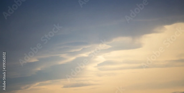 Obraz Fading sun in the clouds