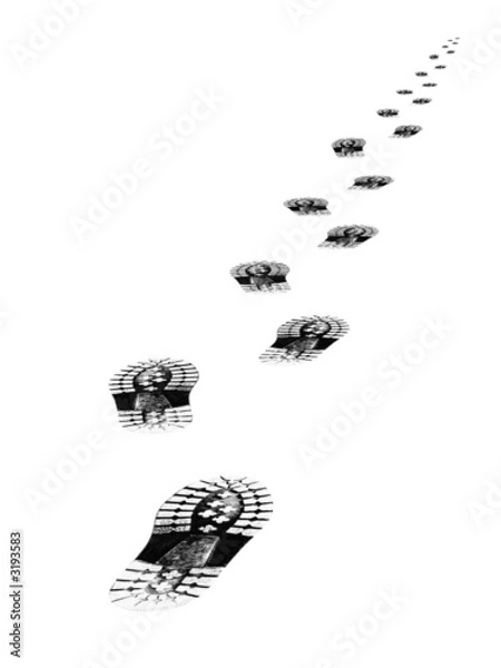 Fototapeta Ścieżki butów