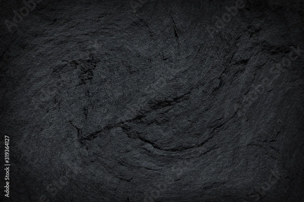 Obraz Dark grey black slate stone  texture abstract background