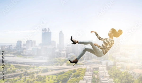 Obraz When reading takes your away. Mixed media