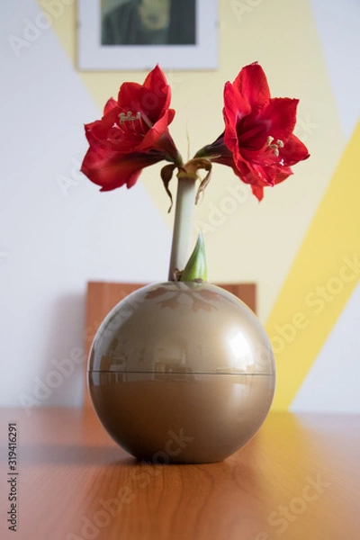 Obraz red roses in a vase