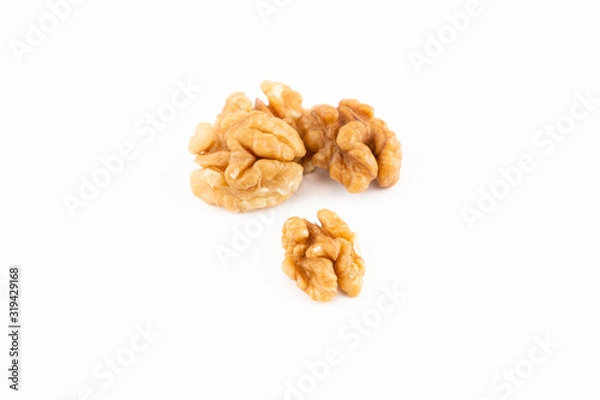 Obraz Walnuts on the white background