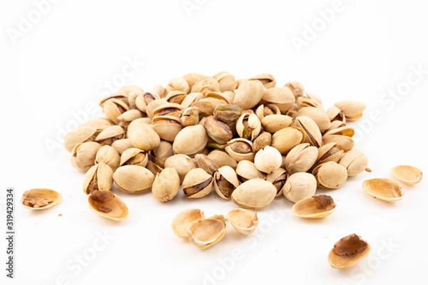 Obraz Walnuts on the white background