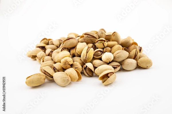 Obraz Walnuts on the white background