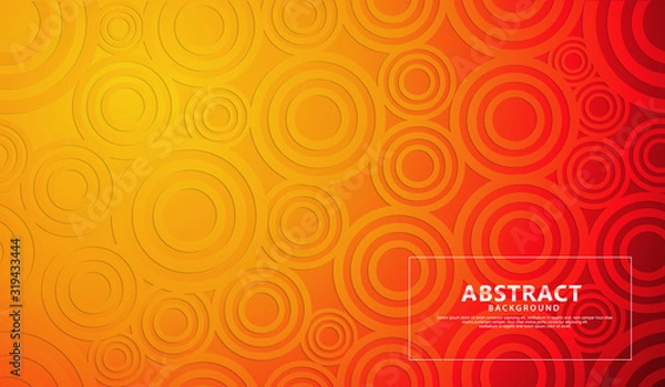 Fototapeta orange modern geometric abstract background