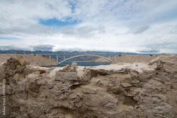 Obraz Bridge to the island of Pag