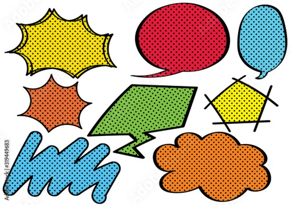 Obraz アメコミ風　ポップな吹き出し