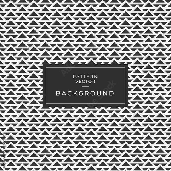 Fototapeta Geometric wave triangle pattern background, abstract color. Vector mosaic texture pattern background.