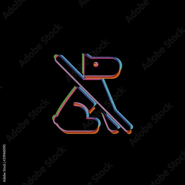 Fototapeta No Dog Allowed -  App Icon