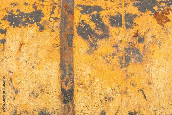 Fototapeta rust texture golden old rough background space for text