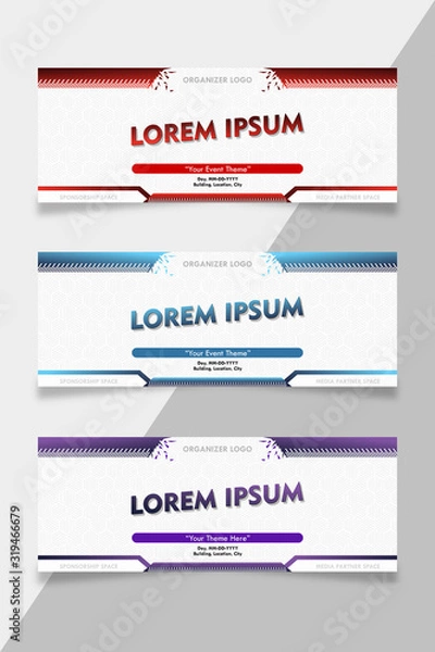Fototapeta Event banner template modern