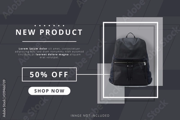 Fototapeta Product Promotion Geometric Background template