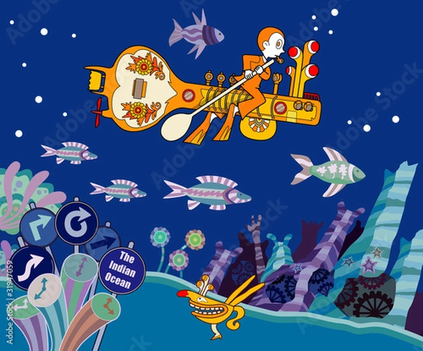 Fototapeta 海底-公園