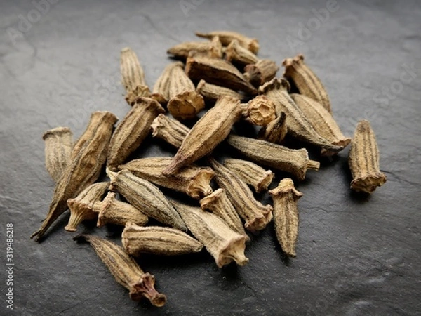 Obraz Getrocknete Okraschoten, Okra 