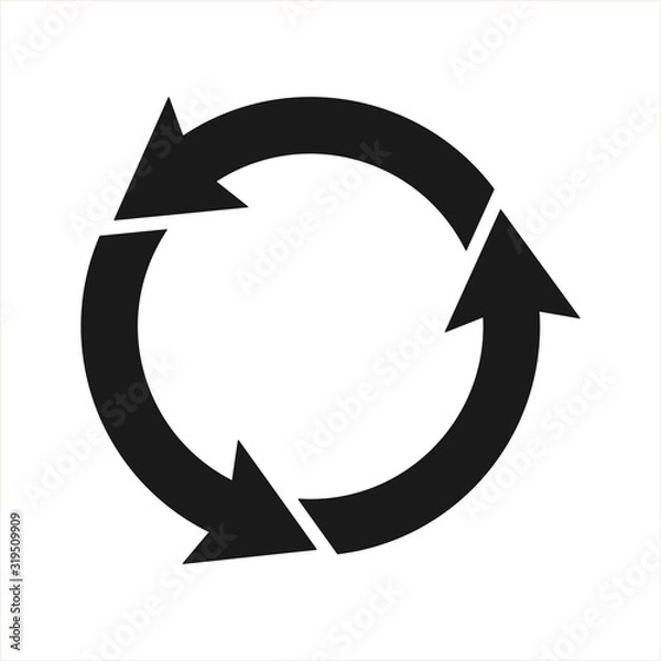 Fototapeta rotation direction icons, rotation degree, angle indicator