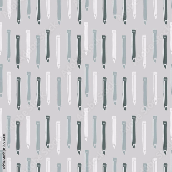 Fototapeta Seamless Pattern with Colorful Pencils. Back to School Background