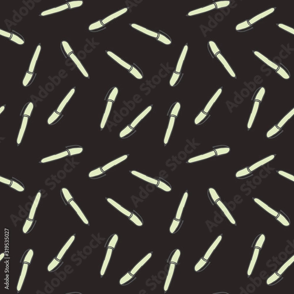 Fototapeta Seamless Pattern with Colorful Pens. Back to School Background