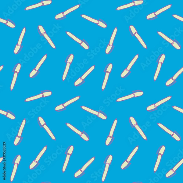 Fototapeta Seamless Pattern with Colorful Pens. Back to School Background