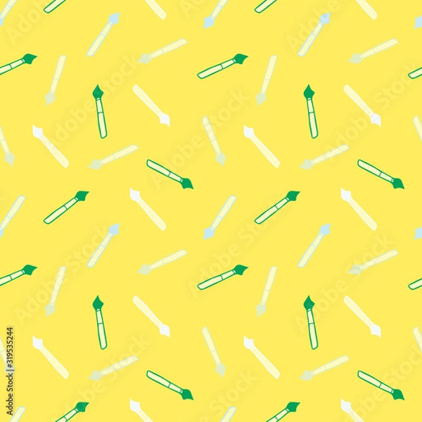 Fototapeta Seamless Pattern with Colorful Pens. Back to School Background