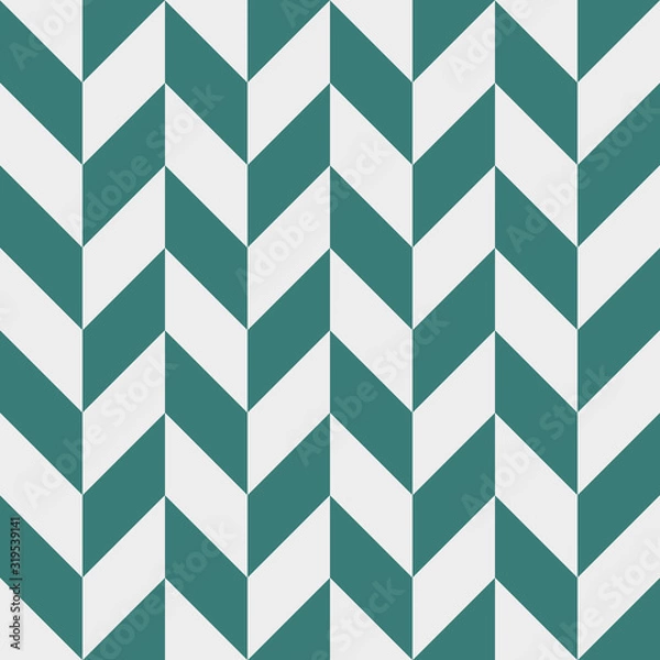 Fototapeta Vector seamless chevron pattern. Simple geometric design for wrapping, wallpaper, textile