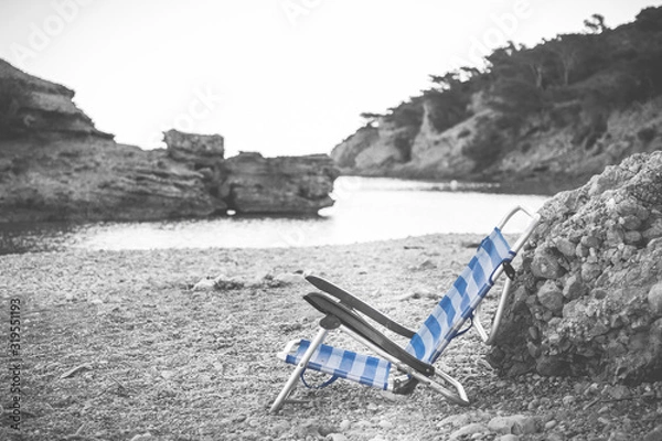 Obraz bench on the beach