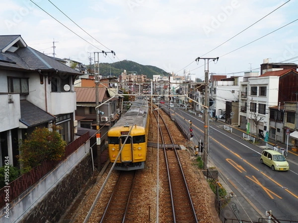 Fototapeta Onomichi train
