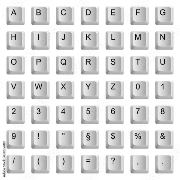 Obraz taste 2 tasten a-z 4