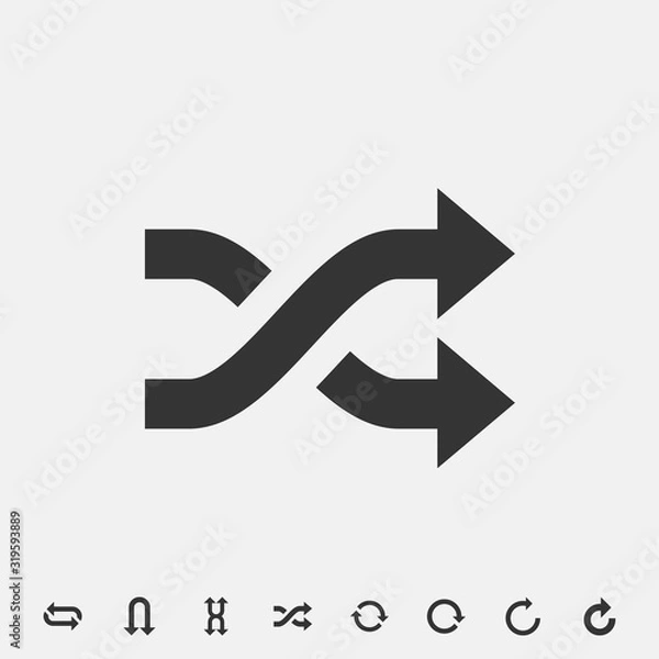 Obraz refresh icon twist arrow icongraphic design twist arrow icongraphic design