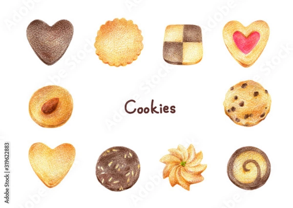 Fototapeta クッキー　セット