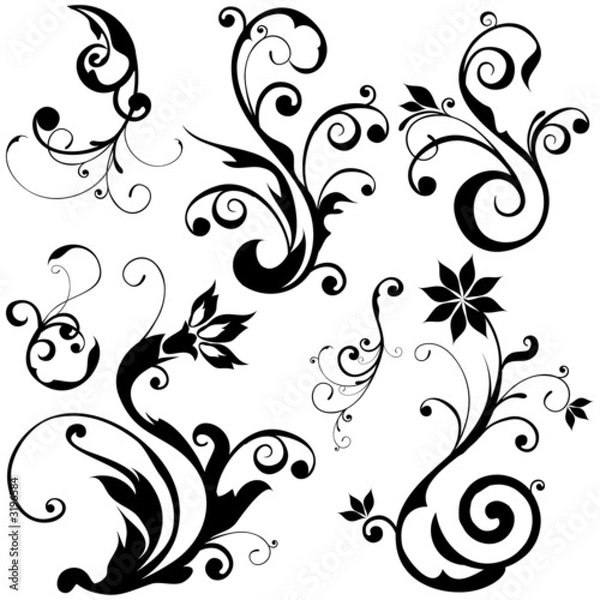 Fototapeta design elements